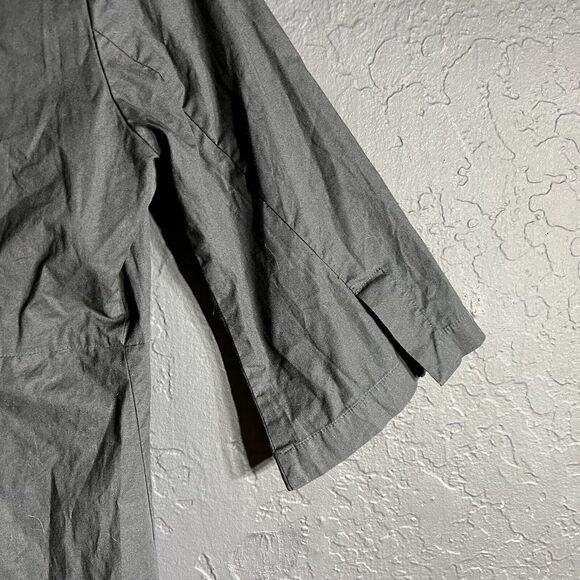 Sunhee Moon Womens Dress 2 Black Mini 3/4‎ Flare Sleeve Faux Wrap V-Neck Zipper - Picture 12 of 14